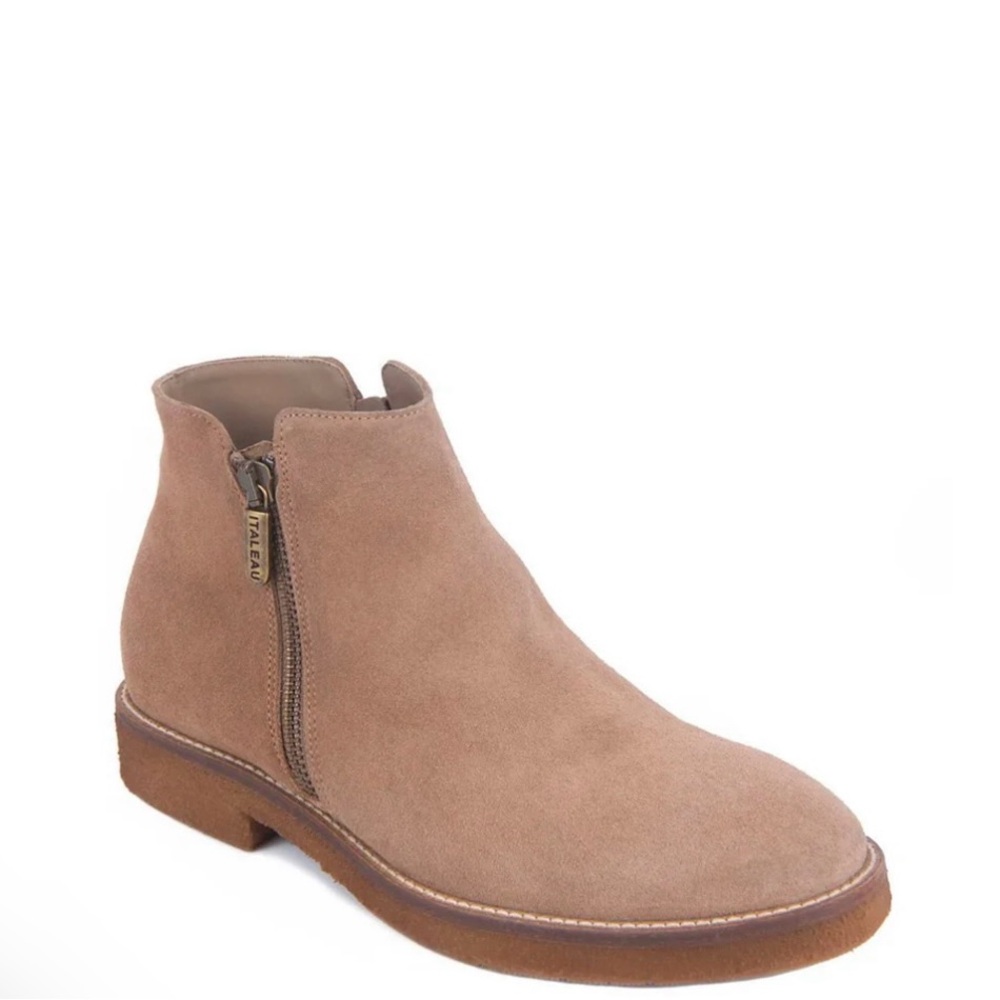Italeau Suede Leather Booties